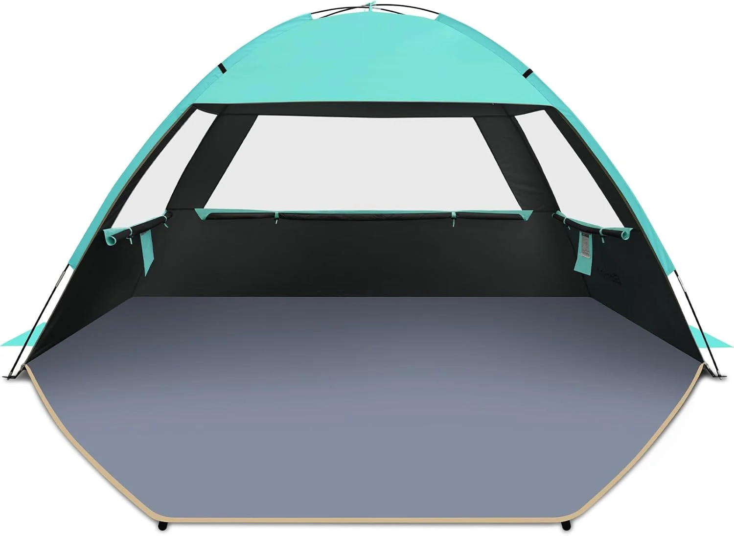 Beach Tent Sun Shelter for 3/4/6/8/10 Person with UPF 50?? UV Protection, Lightweight & Easy Setup Beach Shade - Image 6