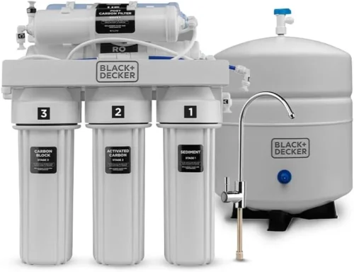 Alternative view of RO 75 Under Sink Water Filter, Alkaline 6-Stage Filtration System, pH+ Remineralization RO Water Filter - For Home Projects