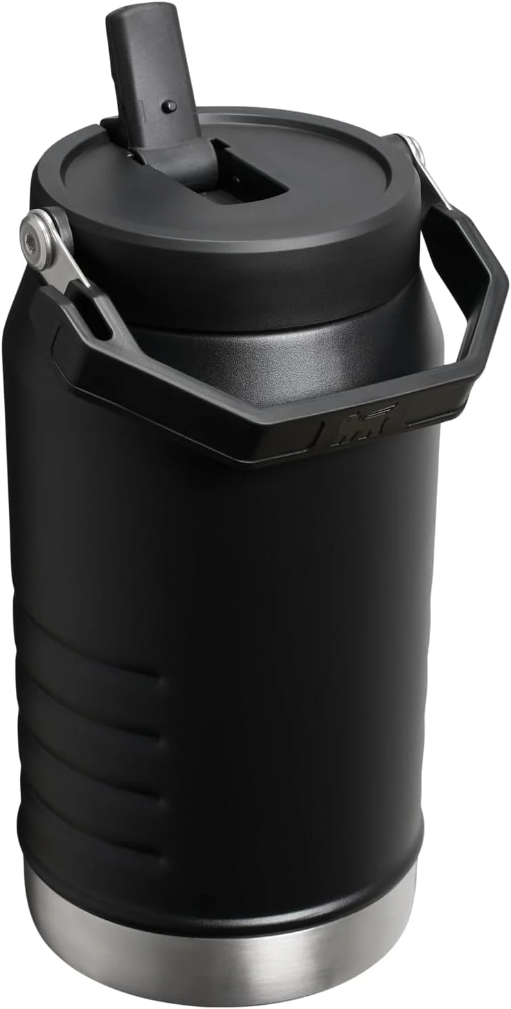 Nook IceFlow 2.0 Flip Straw Jug with Handle 64 oz, Twist On Lid and Flip Up Straw, Black 2.0 - Image 3