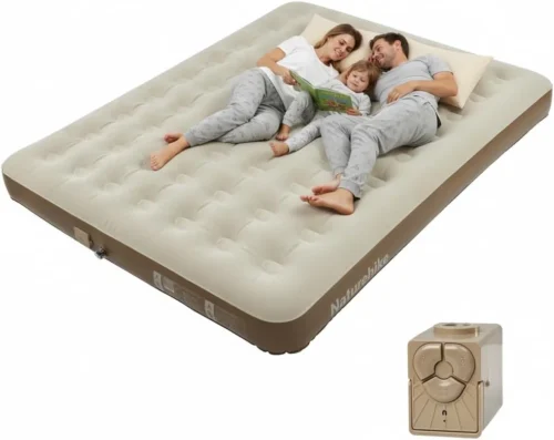 Alternative view of California King Size Air Mattress with Built-in USB Rechargeable Pump, 992 lbs Max Support Inflatable