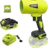 Turbo Jet Leaf Blower: Cordless Leaf Blower for Yard Leaves, Driveway Sand & Car Drying - 450 CFM High Speed with - For Yard Cleanup