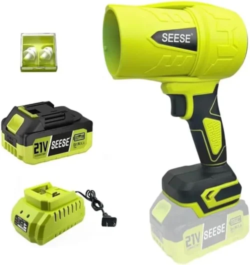 Turbo Jet Leaf Blower: Cordless Leaf Blower for Yard Leaves, Driveway Sand & Car Drying - 450 CFM High Speed with - For Yard Cleanup