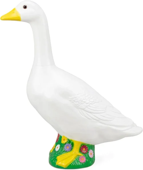 23 Inch Large Porch Goose Statue, PE Plastic Outdoor Goose Decor for Lawn