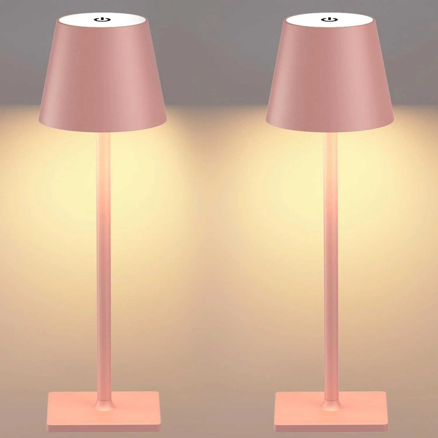 4 Pack Gold Rechargeable Led Cordless Table Lamps - Image 2