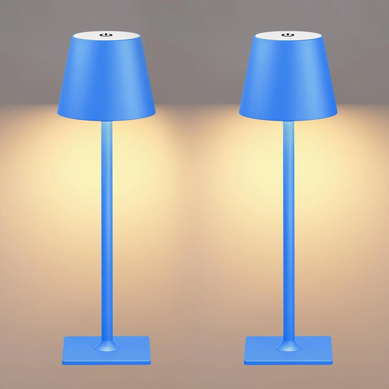 4 Pack Gold Rechargeable Led Cordless Table Lamps - Image 5