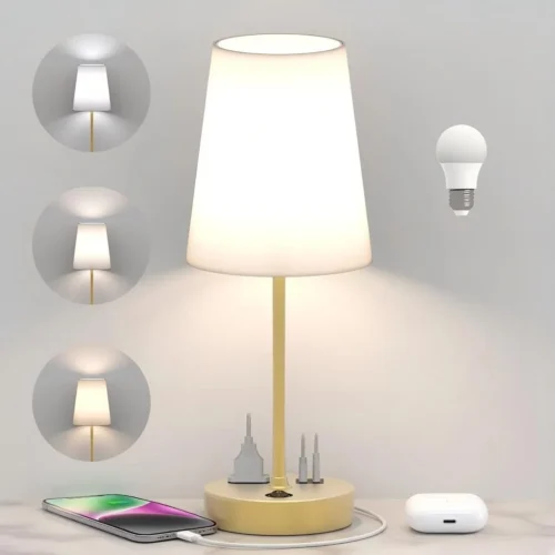 Bedroom Table Lamp, Dimmable