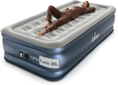 Alternative view of Queen Air Mattress with Built in Pump, 18 Raised Comfort Inflatable Blow up Mattress, Upgraded Support Structure