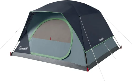 Skydome Camping Tent with 5 Minute Setup, 2/4/6/8 Person Weatherproof Tent with Rainfly & Carry Bag