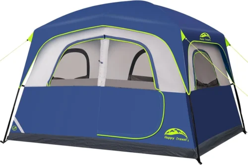 Travel Tent 6 Person Tents for Camping, Waterproof Easy Setup Camping Tent with Rainfly