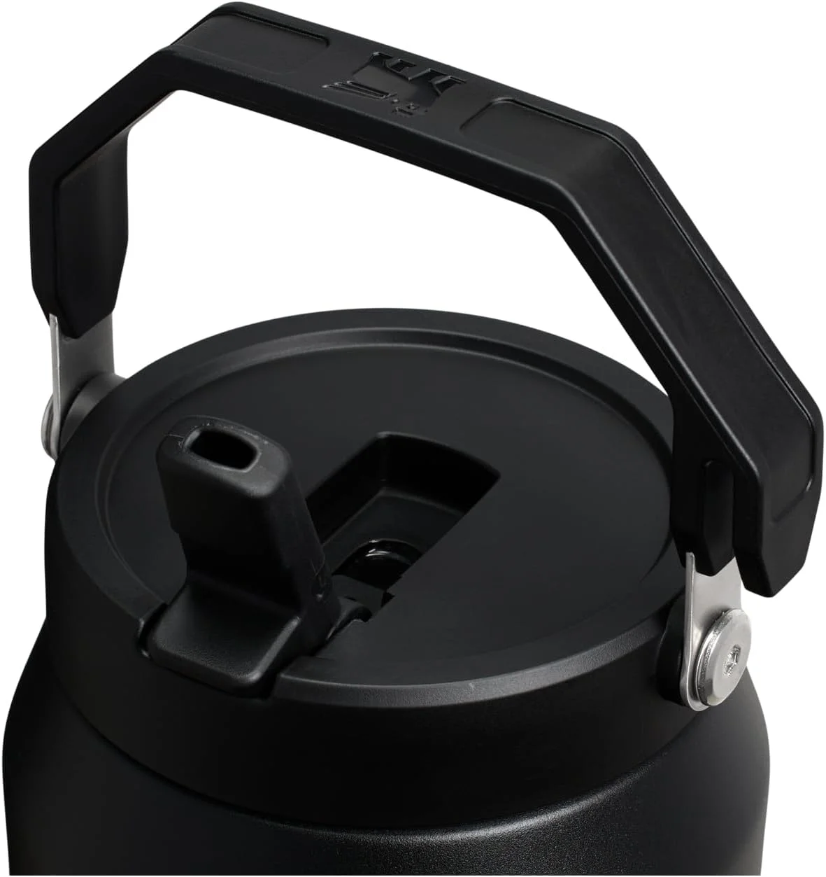 Nook IceFlow 2.0 Flip Straw Jug with Handle 64 oz, Twist On Lid and Flip Up Straw, Black 2.0 - Image 2