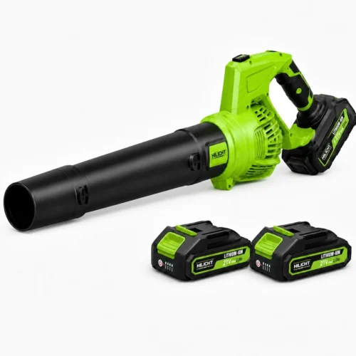 Alternative view of Leaf Blower with 2??21V 4.0Ah Batteries & Fast Charger, Lightweight Electric Leaf Blower, 5-Speed Adjustable - For Yard Cleanup