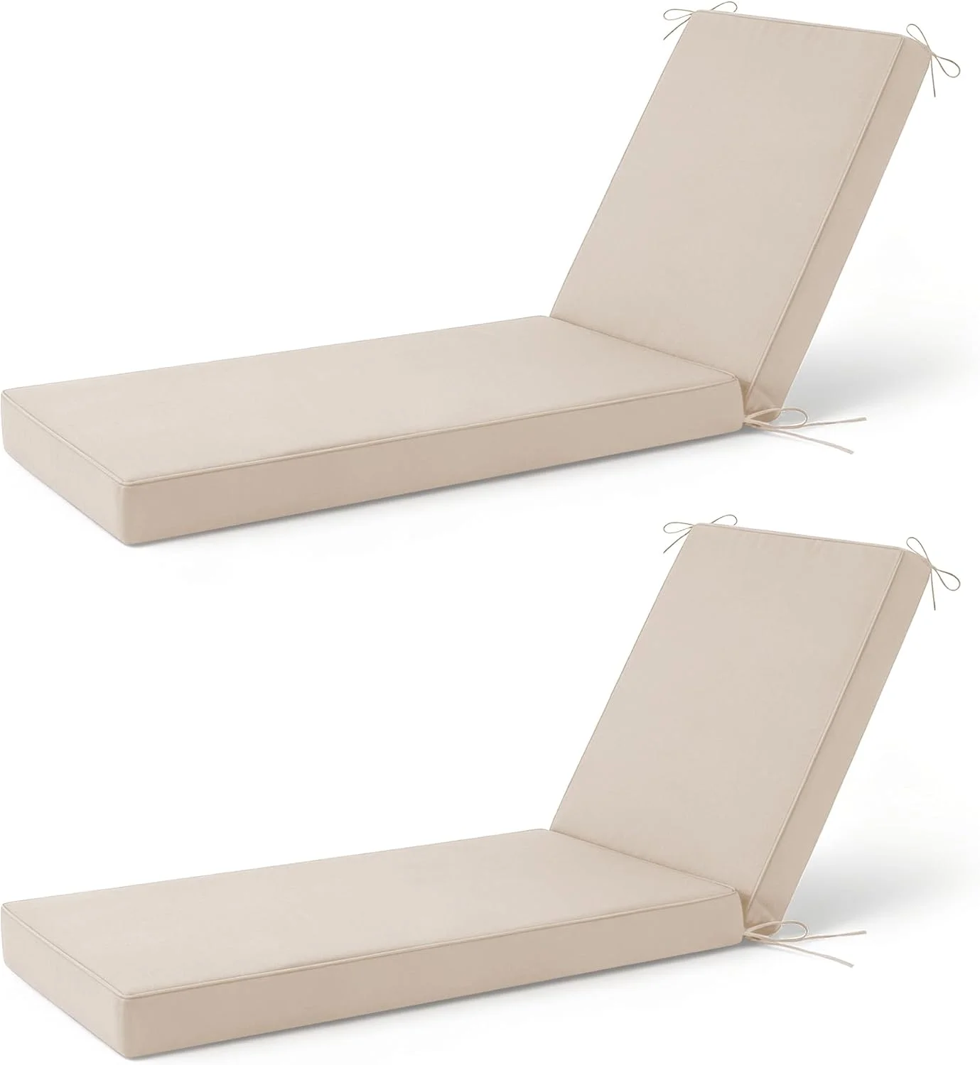 Chaise Lounge Cushions Outdoor, 72x 21x 3 Inch Waterproof & Fade-Resistant Lounge Chair Cushion - Image 2