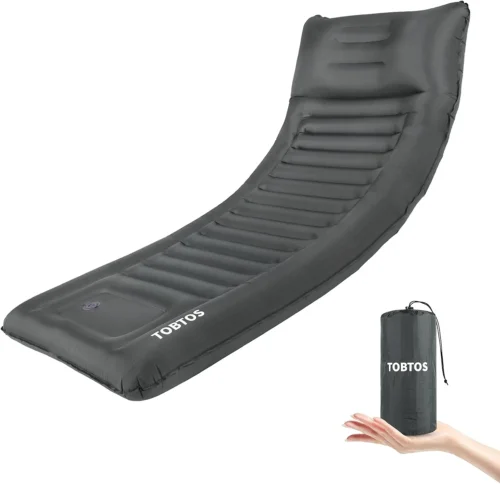 Double Sleeping Pad for Camping, Extra Thick 6 Camping Mattress 2 Person with Pillow Built-in Foot Pump