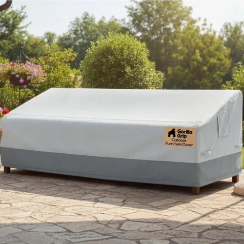 Alternative view of Nook GRIP Waterproof Large Outdoor Patio Sofa Cover, 3 Seater 80 Inch, Heavy Duty 600D Furniture Covers Sets for - For Outdoor Living