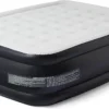 Basics Inflatable Air Mattress with Built-in Electric Pump, Queen Size, 22-Inch Height, for Camping or Travel