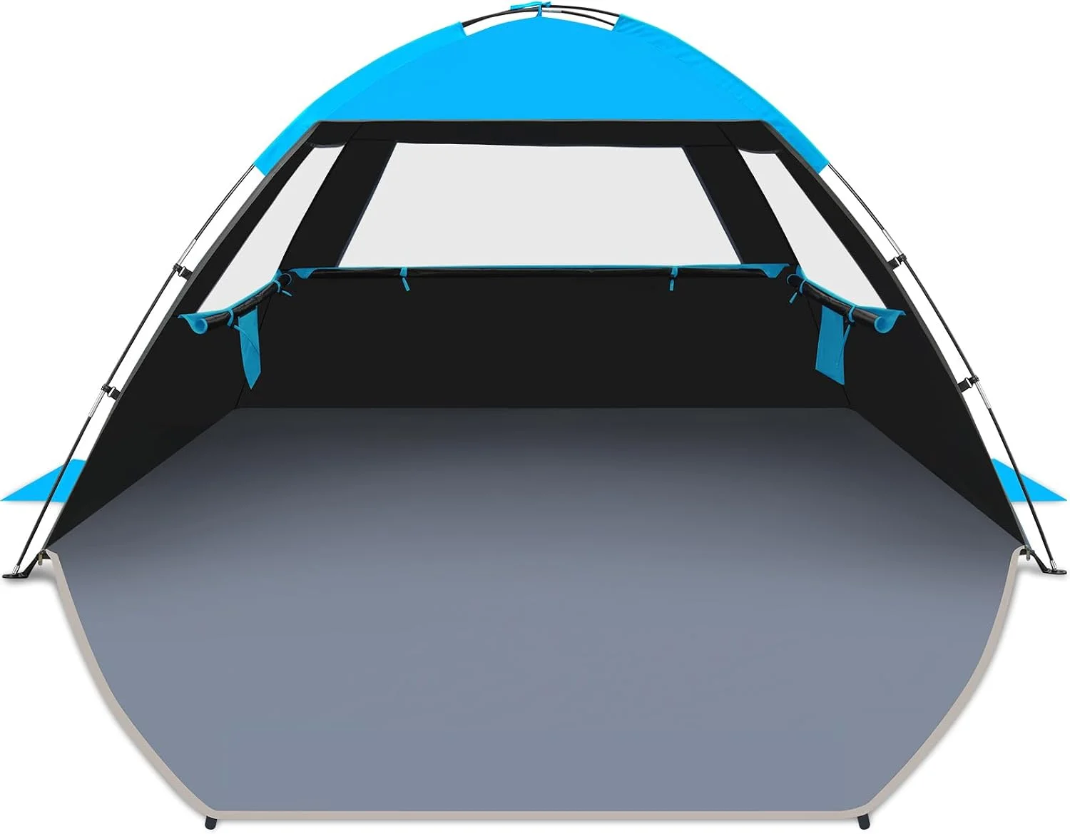 Beach Tent Sun Shelter for 3/4/6/8/10 Person with UPF 50?? UV Protection, Lightweight & Easy Setup Beach Shade