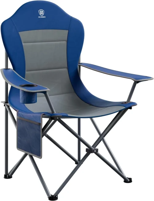 ADVANCED Folding Camping Chair with High Back Padded 2 Pack Oversized Portable Lawn Chairs Lightweight Sturdy Steel