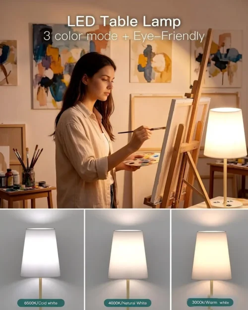 Alternative view of Bedroom Table Lamp, Dimmable