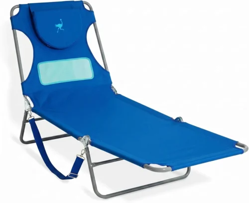 the Ladies Comfort Lounger with Chest Support, Foldable and Portable Reclining Outdoor Patio Beach Lawn Camping