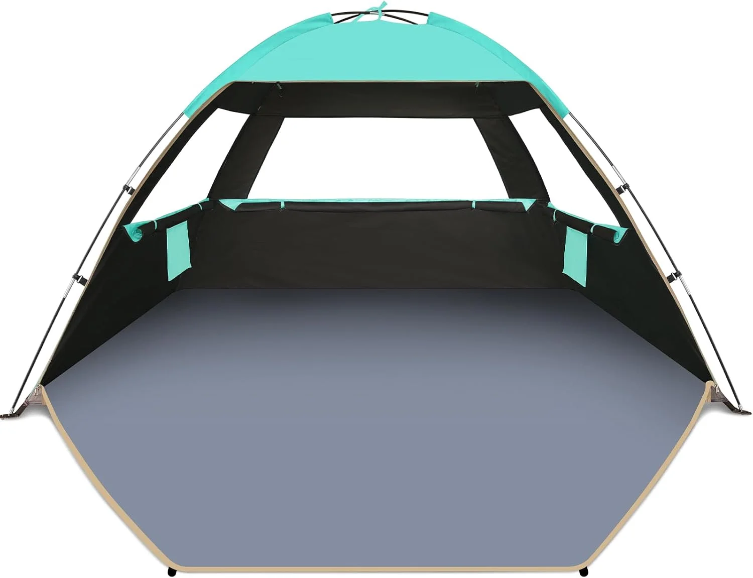 Beach Tent Sun Shelter for 3/4/6/8/10 Person with UPF 50?? UV Protection, Lightweight & Easy Setup Beach Shade - Image 5