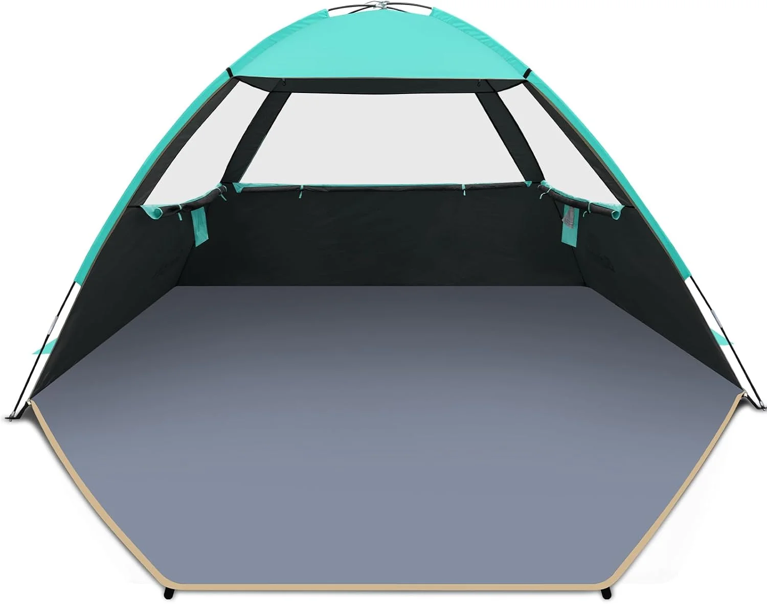 Beach Tent Sun Shelter for 3/4/6/8/10 Person with UPF 50?? UV Protection, Lightweight & Easy Setup Beach Shade - Image 7