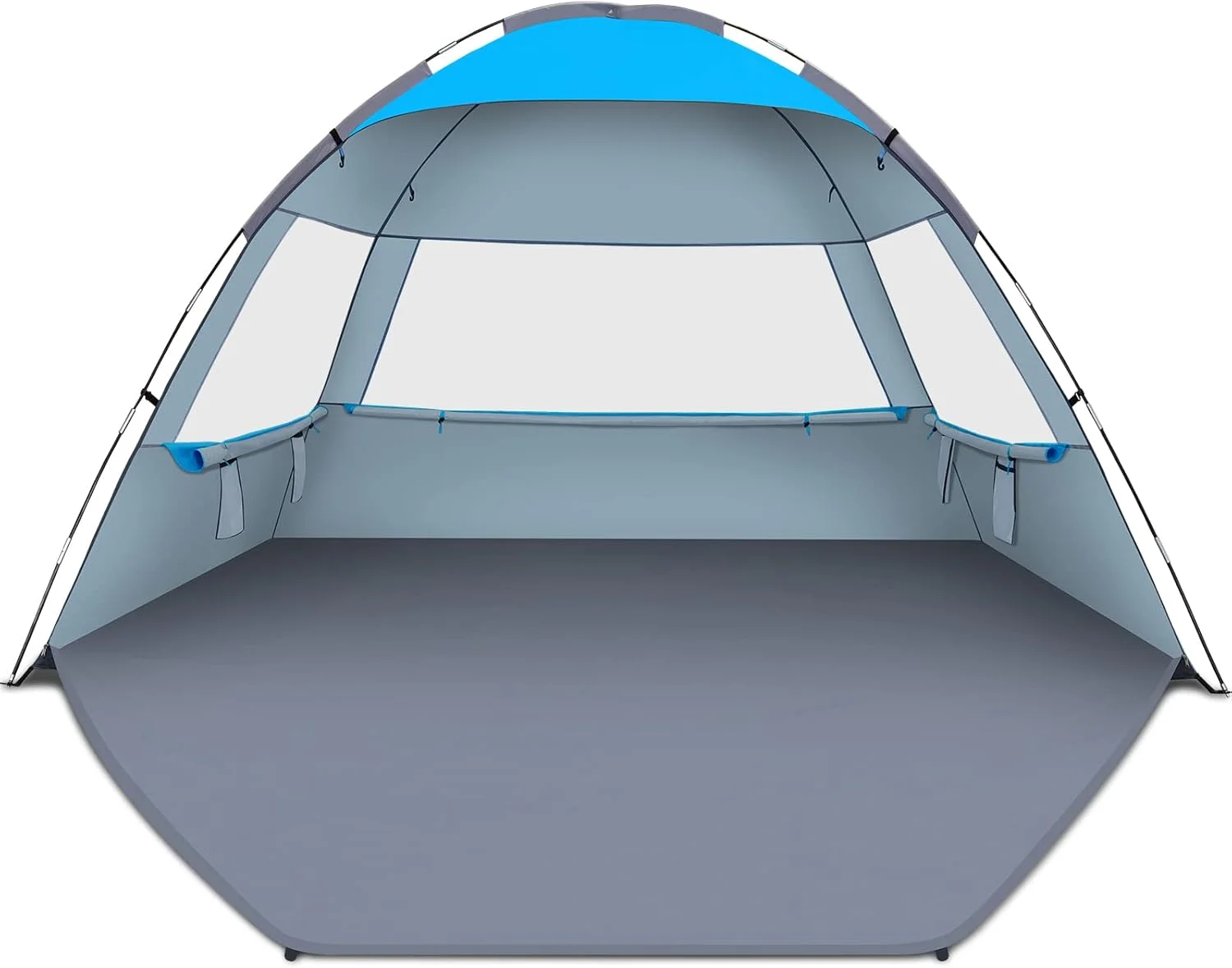 Beach Tent Sun Shelter for 3/4/6/8/10 Person with UPF 50?? UV Protection, Lightweight & Easy Setup Beach Shade - Image 17