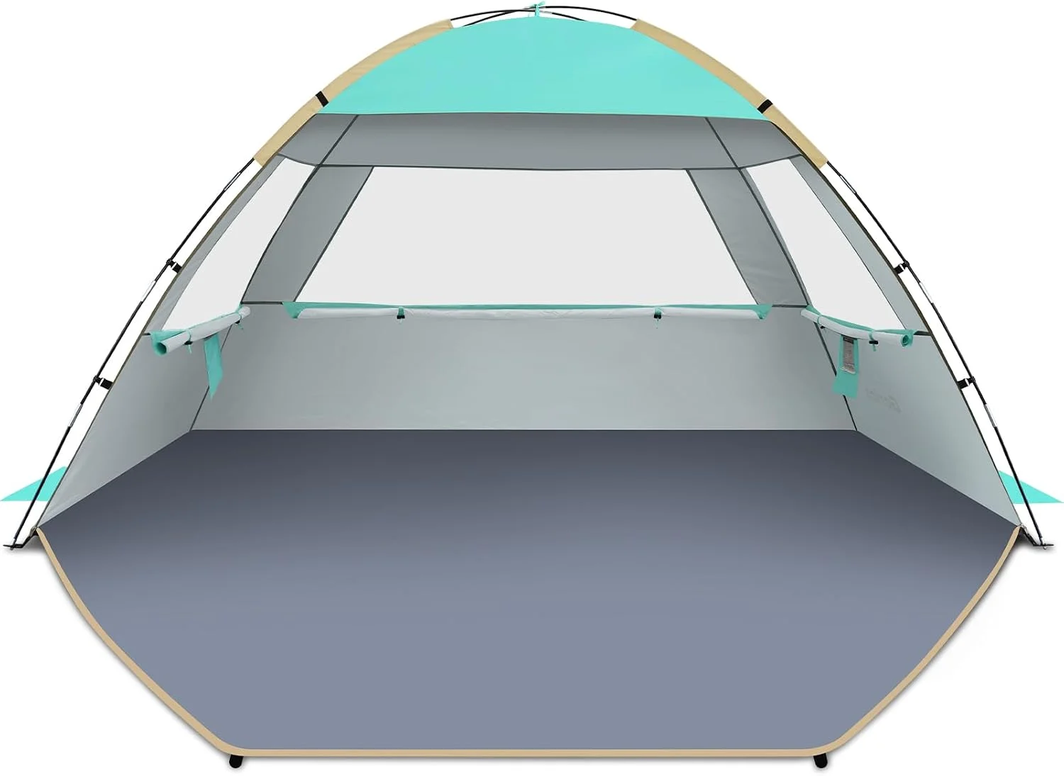 Beach Tent Sun Shelter for 3/4/6/8/10 Person with UPF 50?? UV Protection, Lightweight & Easy Setup Beach Shade - Image 9