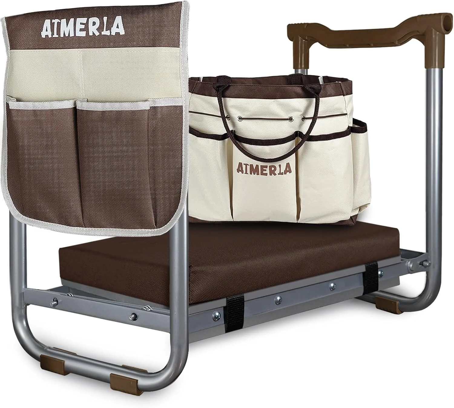 Nook K5 Foldable Kneeler Seat, Heavy Duty (Detachable Cloud Kneeler Pad), 2 Large Tool Bags - Image 2
