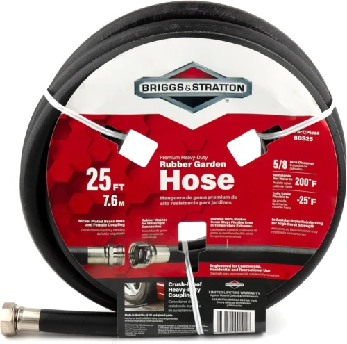and Stratton 8BS50 50-Foot Premium Heavy-Duty Rubber Garden Hose