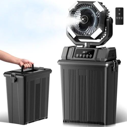 Alternative view of 40000mAh Misting Fans for Outside, 15L Large Tank Portable Misting Fan, Wide 270?? Coverage for Camping Patio