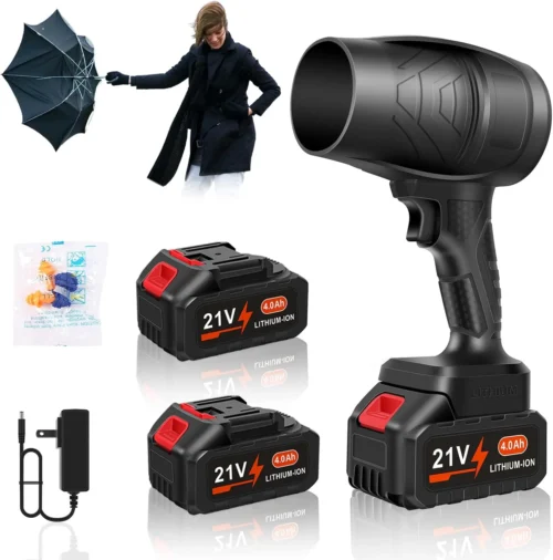 Blower Cordless, Powerful Handheld Electric Blower with 2??21V Batteries, Lightweight Leaf Blower for Lawn Care - For Yard Cleanup