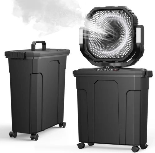 Alternative view of Outdoor Misting Fan for Outside, 5 Gal 12 Pro Portable Mister Fan with Water Box, 30000mAh Rechargeable Cooling
