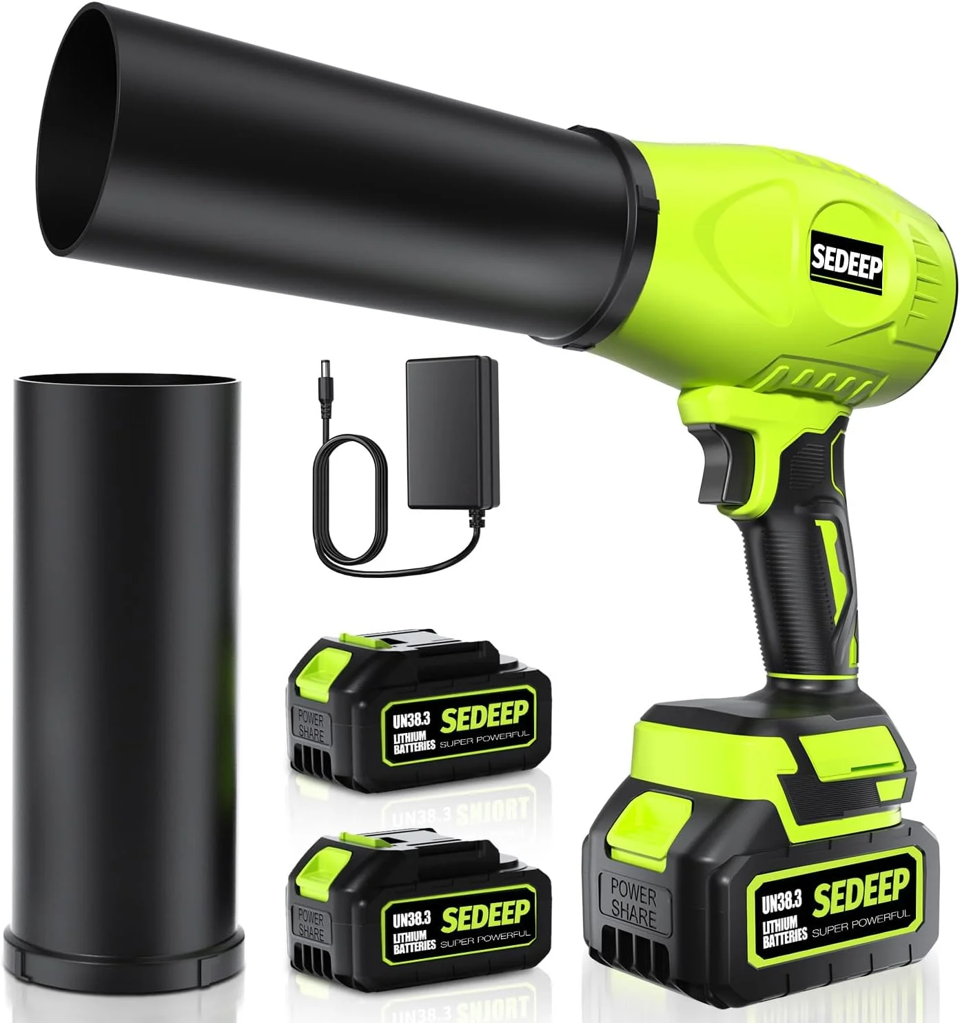 Leaf Blower Cordless with Battery and Charger, 980, 000 RPM, Extended Nozzle, Lightweight Handheld, Blower for - For Yard Cleanup