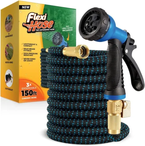 Hose Expandable Garden Hose with 8 Function Nozzle, 100FT, Lightweight Retractable Garden Hose