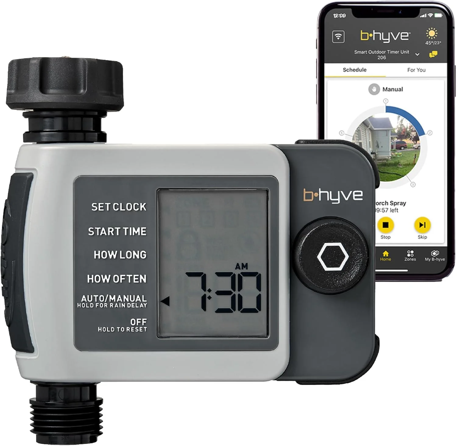 B-hyve XD 4-Port Smart Hose Watering Timer, App Controlled, 24634 - Image 3