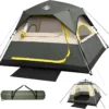 Person Instant Tents for Camping Setup in 50s, Cabin Tent with Rainfly, Waterproof Windproof Camping Tent