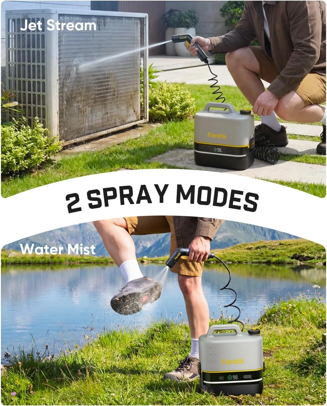 NB10 Nano Portable Cordless Electric Sprayer w/2.1Gal Tank, HD LED Display, 4000mAh Lithium Battery & Built-in - Image 5