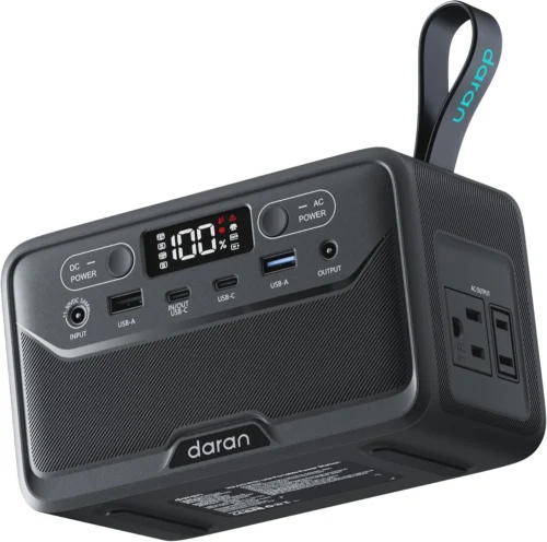 Portable Power Station 89.6Wh LiFePO4 Battery, Solar Power Bank with AC Outlet 100W/110V