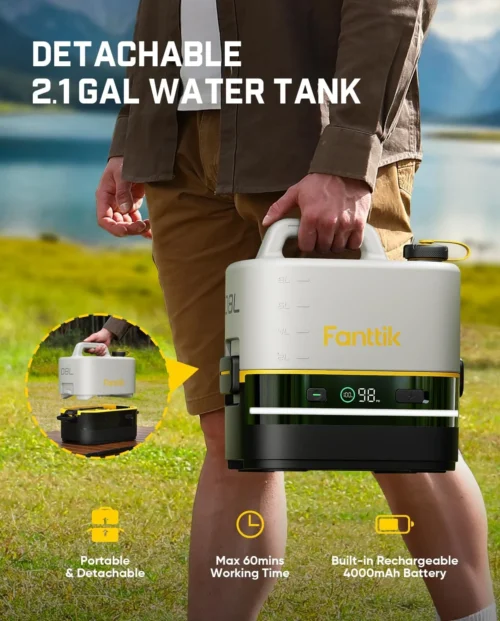 Alternative view of NB10 Nano Portable Cordless Electric Sprayer w/2.1Gal Tank, HD LED Display, 4000mAh Lithium Battery & Built-in