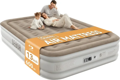 Alternative view of Air Mattress with Built-in Pump, Comfortable Self-Inflating Air Mattress with High-Speed Pump, 18 Twin XL)