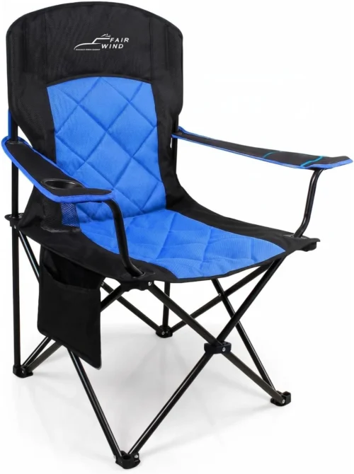 Alternative view of WIND Oversized Padded Camping Chair 2 Pack 350 LBS Capacity Heavy Duty Quad Chair with Lumbar-Support