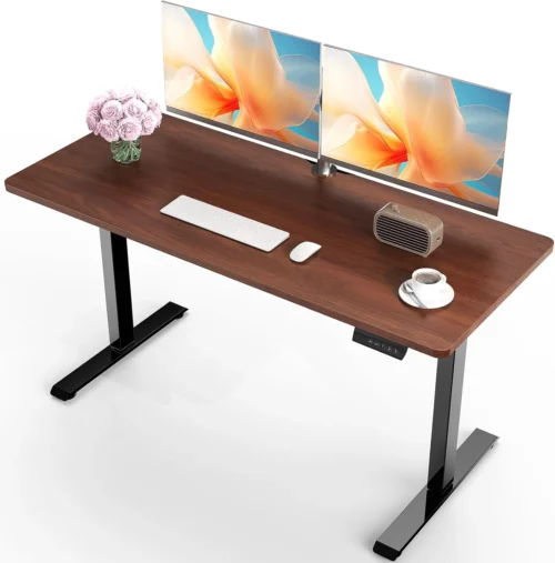 Alternative view of 55 Inch Large Electric Standing Desk, Gaming Table, Height Adjustable Sit Stand Up Computer Tables for Home Office