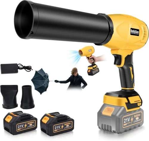 Alternative view of Blower Cordless, Powerful Handheld Electric Blower with 2??21V Batteries, Lightweight Leaf Blower for Lawn Care - For Yard Cleanup
