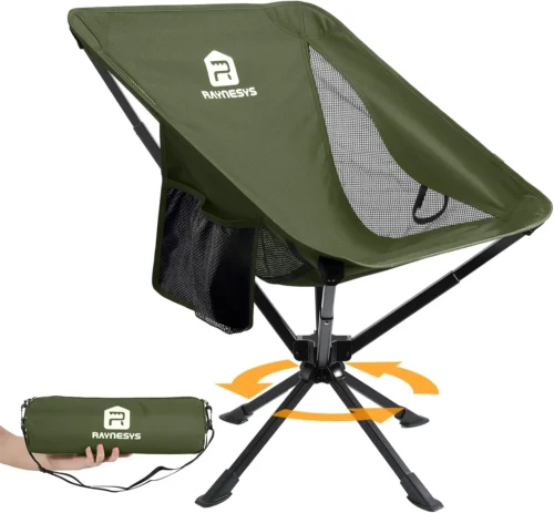 Alternative view of Portable Swivel Camping Chair, 8 Seconds Quick Setup Easy Carry, 3.8Lb Lightweight Folding Chairs for Hiking