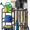 Garden Tool Organizer with Large Hooks, Garage Storage Rack - For Garage Organization