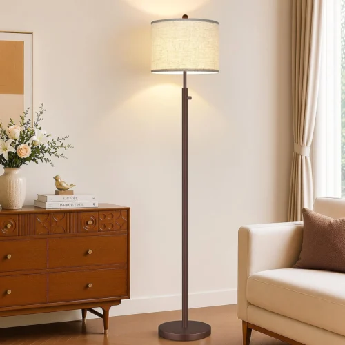 Alternative view of Dimmable Gold Floor Lamp