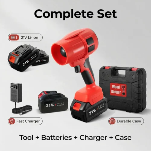 Alternative view of Ranger Power Leaf Blower, 21V Cordless Leaf Blower, 2X 4.0Ah Batteries Handheld Electric Blower Ideal for Yard - For Yard Cleanup