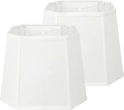 Alternative view of Linen Square Cut Corner Lamp Shades Set of 2