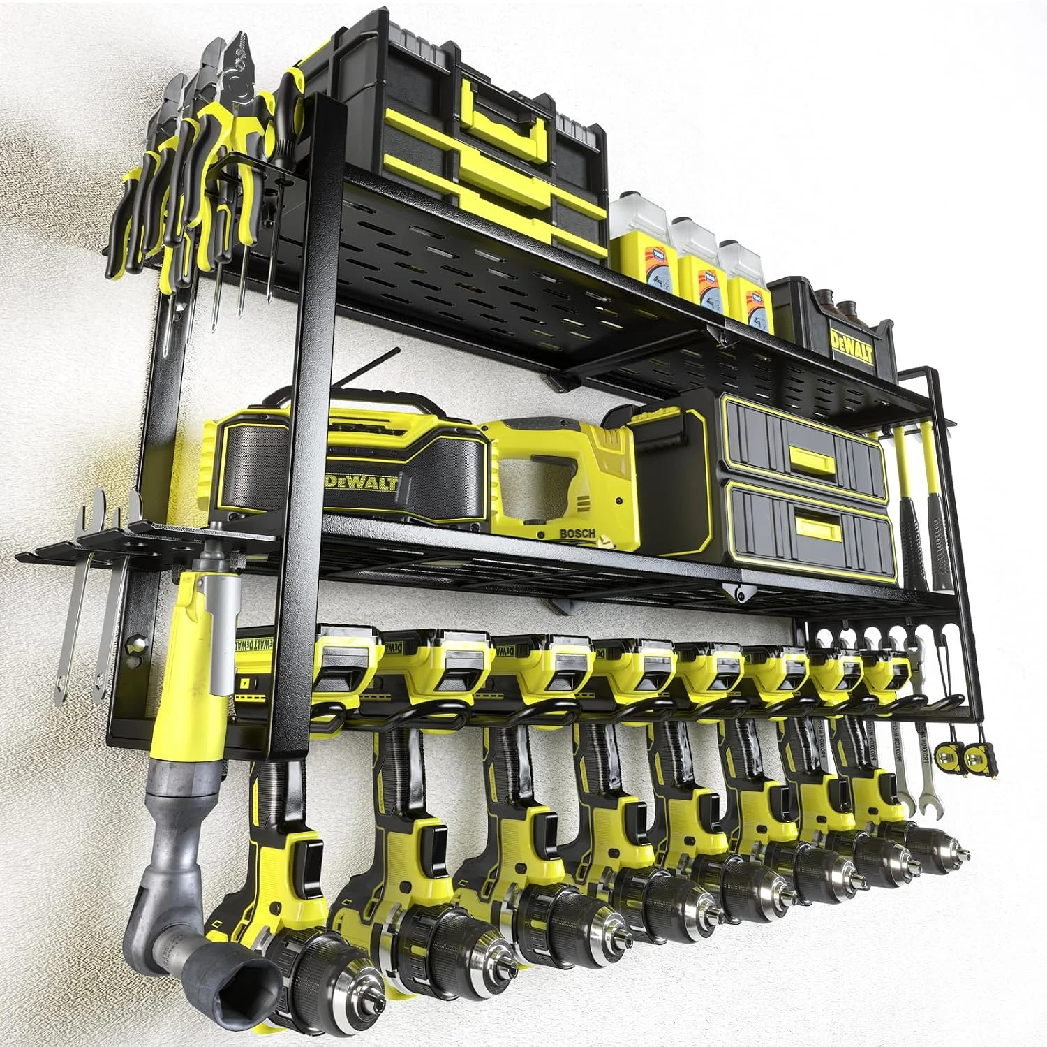 Power Tool Organizer, Garage Tool Organizers and Storage, Drill Holder Wall Mount, Storage Rack for Cordless - For Garage Organization - Image 2