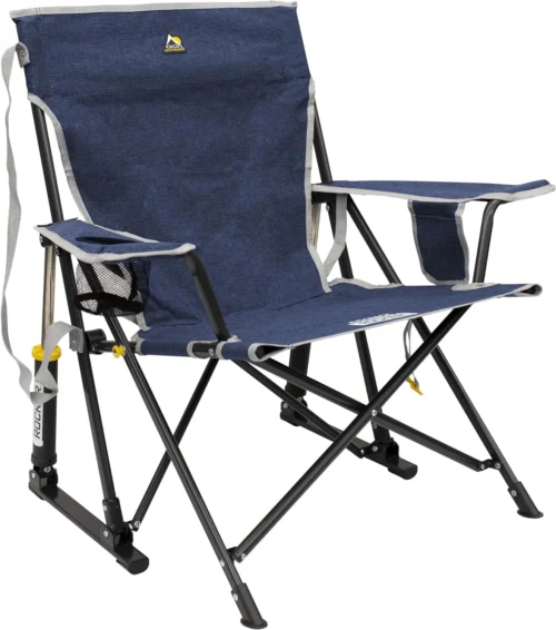 Alternative view of Outdoor Kickback Rocker Outdoor Rocking Chair with Beverage Holder